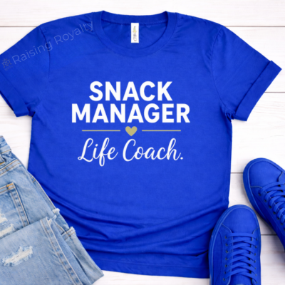 Snack Manager. Life Coach. T-shirt